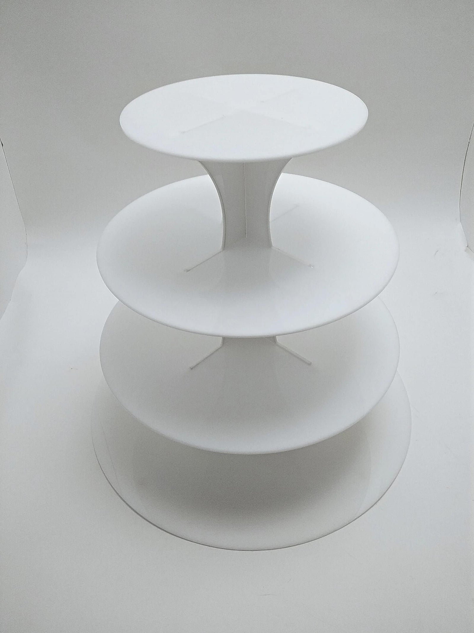 Tiered White Acrylic Dessert Tray