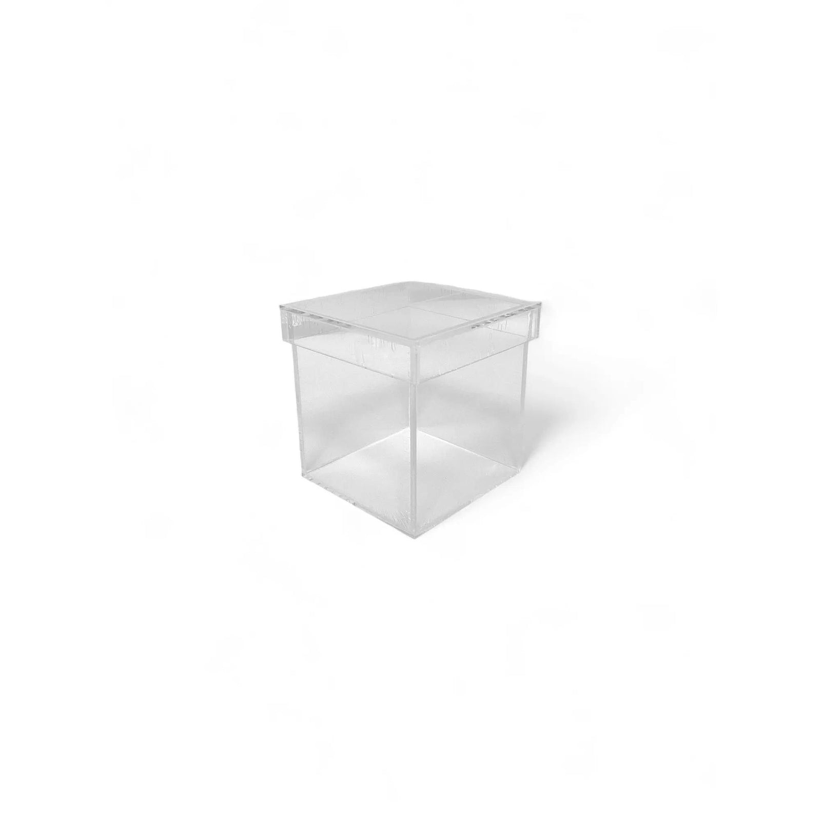 Clear Acrylic 5-Sided Display Box w/ Shoe Box Style Lid