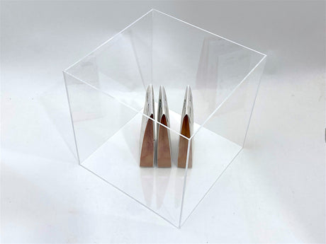 6" x 6" x 9" Clear 5-Sided Acrylic Box 1/8" Thick