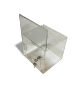 Acrylic Donation Box With Sign Holder