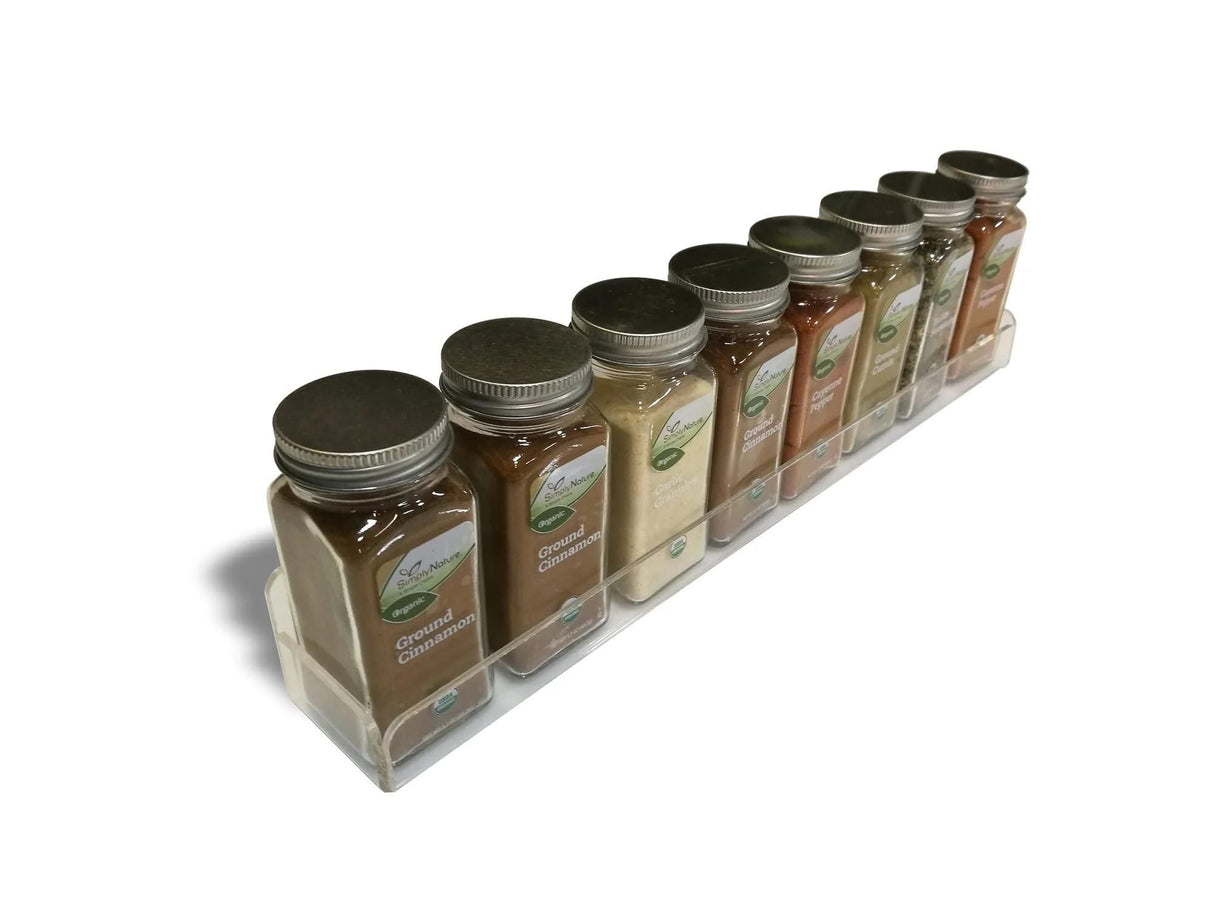 Clear Acrylic Invisible Spice Rack - 3 Shelf Set