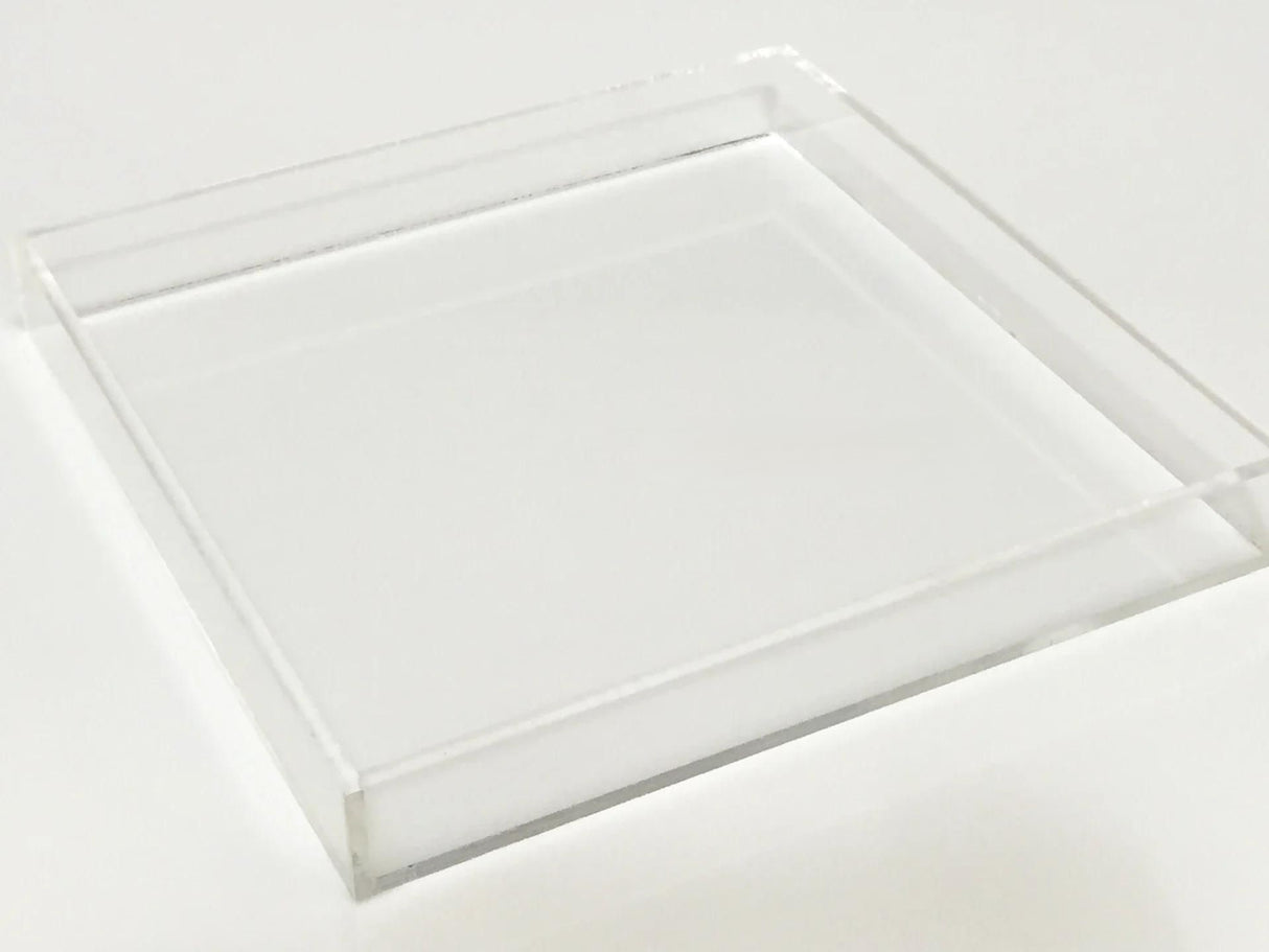 10" x 10" x 2" - Clear Acrylic Tray