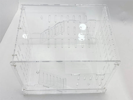 Large Clear Acrylic Hamster Cage W/ Clear Acrylic Removable Base Tray