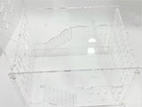 Large Clear Acrylic Hamster Cage W/ Clear Acrylic Removable Base Tray