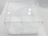 Extra Large Clear Acrylic Hamster Cage W/ Clear Acrylic Removable Base Tray