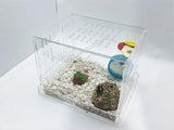 Extra Large Clear Acrylic Hamster Cage W/ Clear Acrylic Removable Base Tray