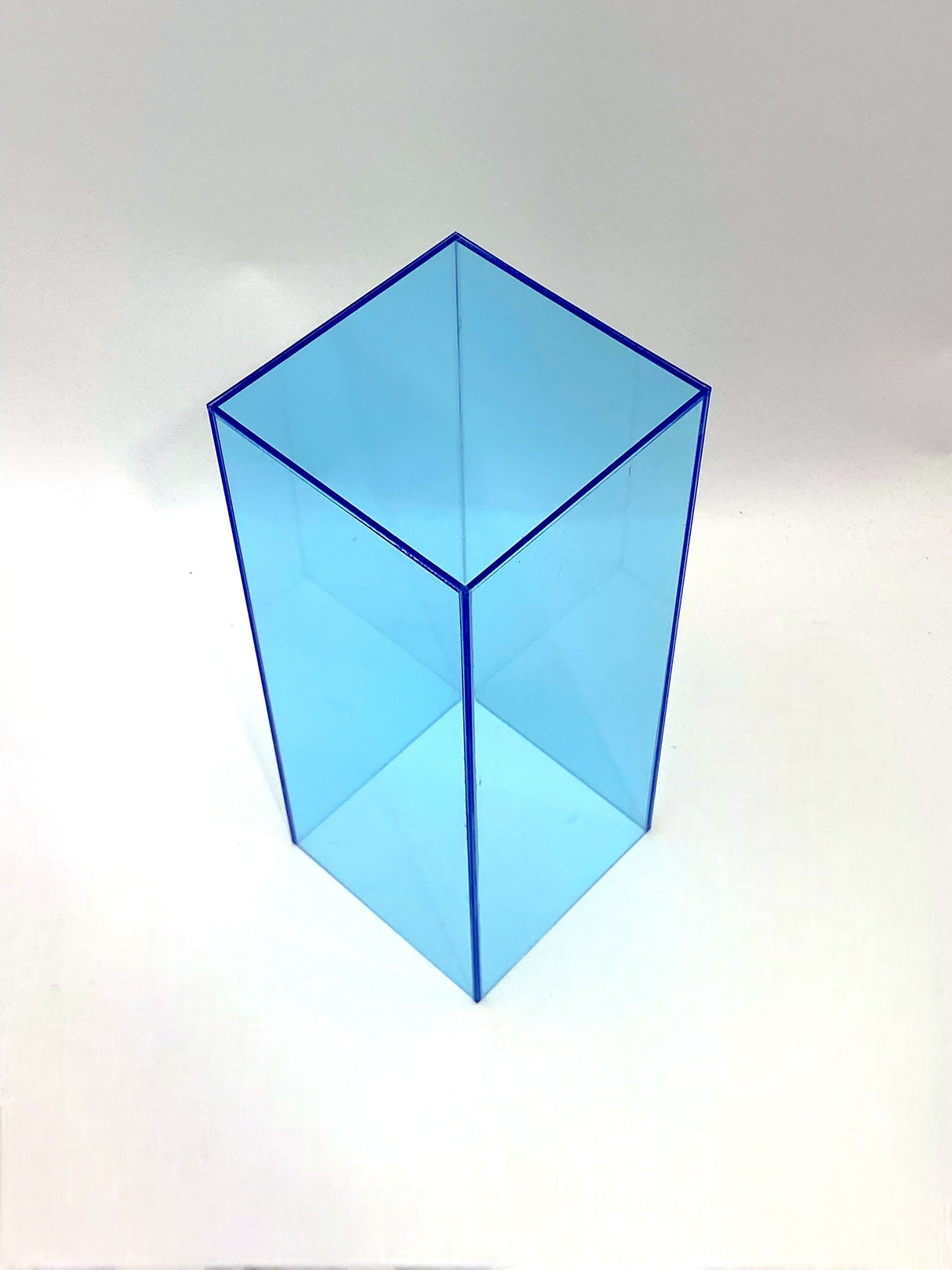 15" x 15" x 12" - Fluorescent Blue Acrylic Pedestal