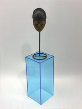 15" x 15" x 36" - Fluorescent Blue Acrylic Pedestal