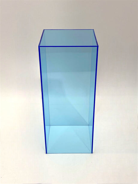 18" x 18" x 24" - Fluorescent Blue Acrylic Pedestal