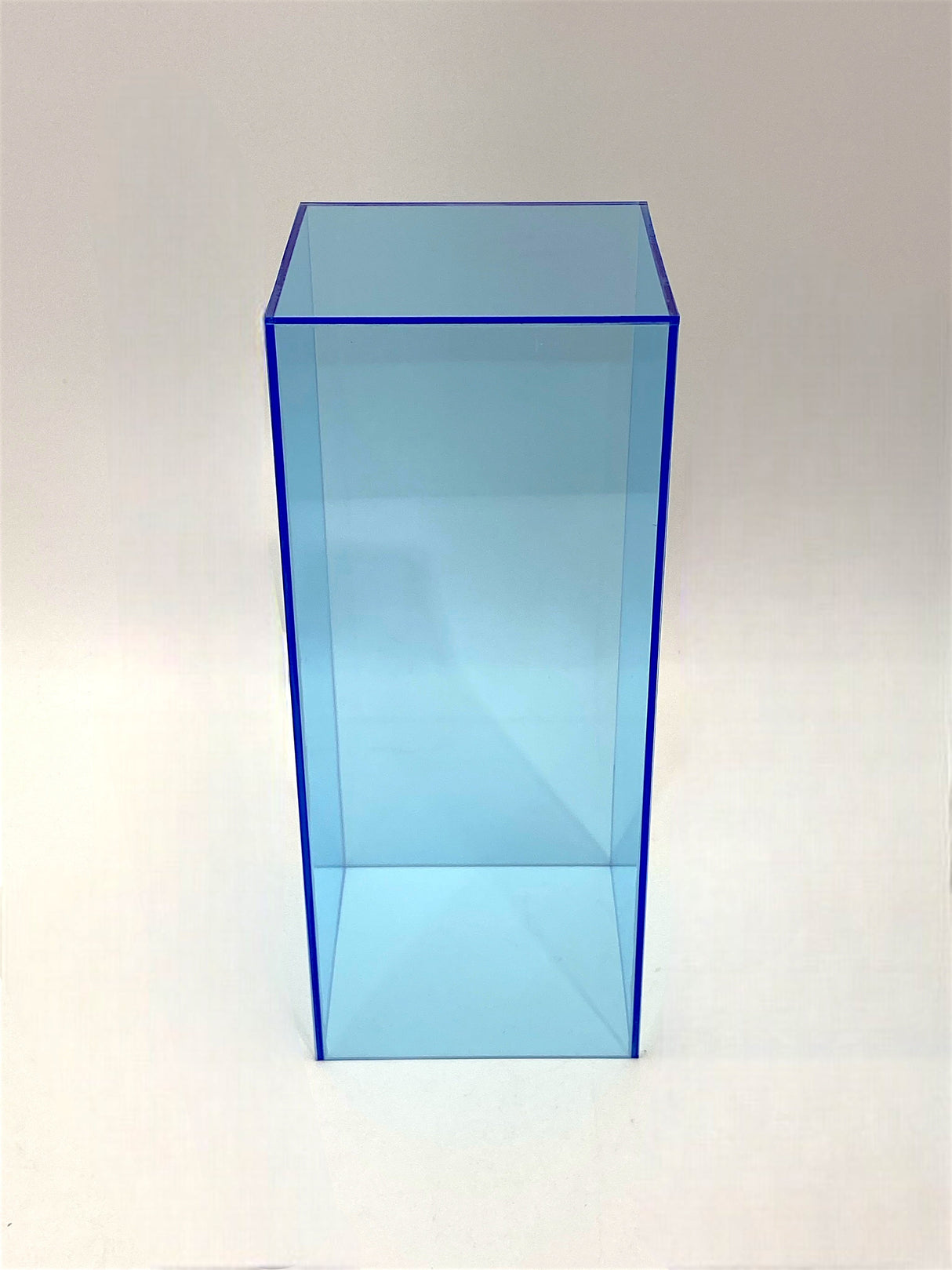 18" x 18" x 18" - Fluorescent Blue Acrylic Pedestal