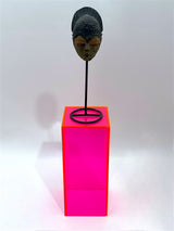 12" x 12" x 42" - Fluorescent Pink Acrylic Pedestal