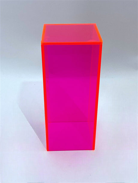 15" x 15" x 36" - Fluorescent Pink Acrylic Pedestal