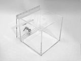 16" x 16" x 16" Clear Acrylic Ballot Box W/ Cam Lock