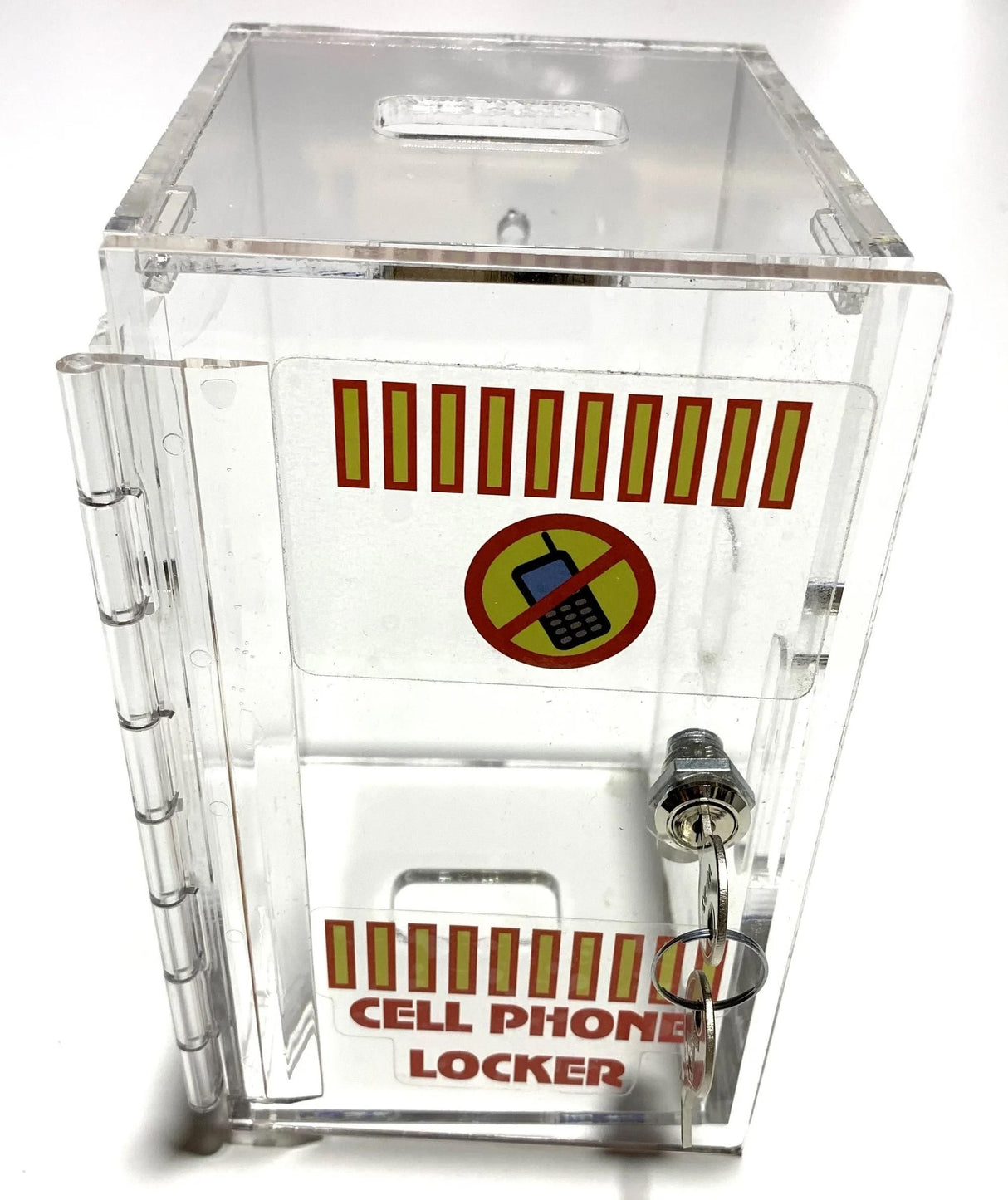 Clear Acrylic Wall Mounted Cell Phone Locker