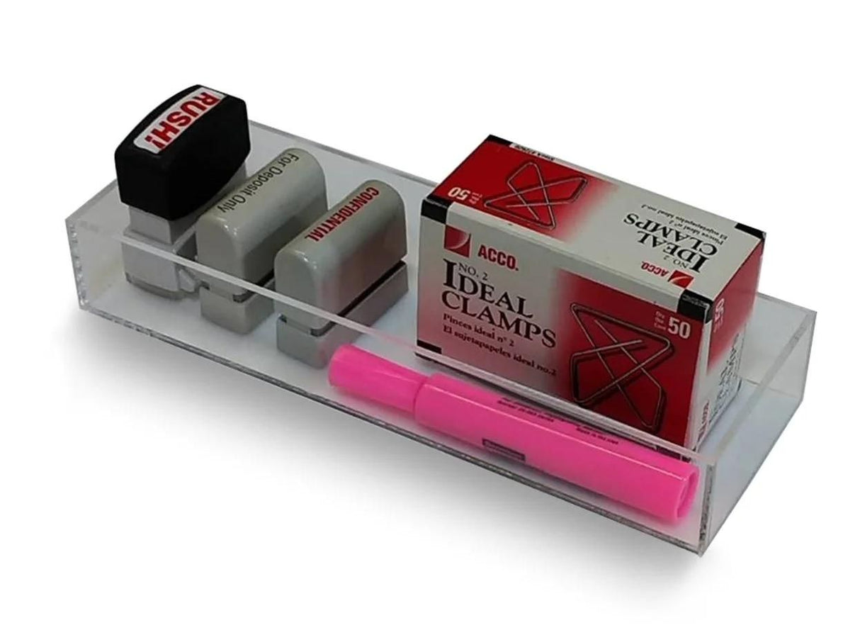 Small Clear Acrylic Desk Drawer Organizer