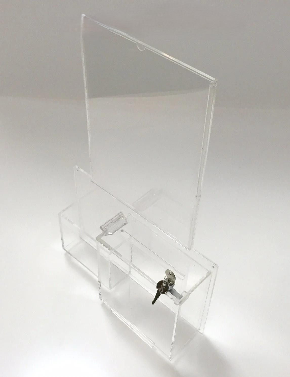 Acrylic Wall Mount Donation Box