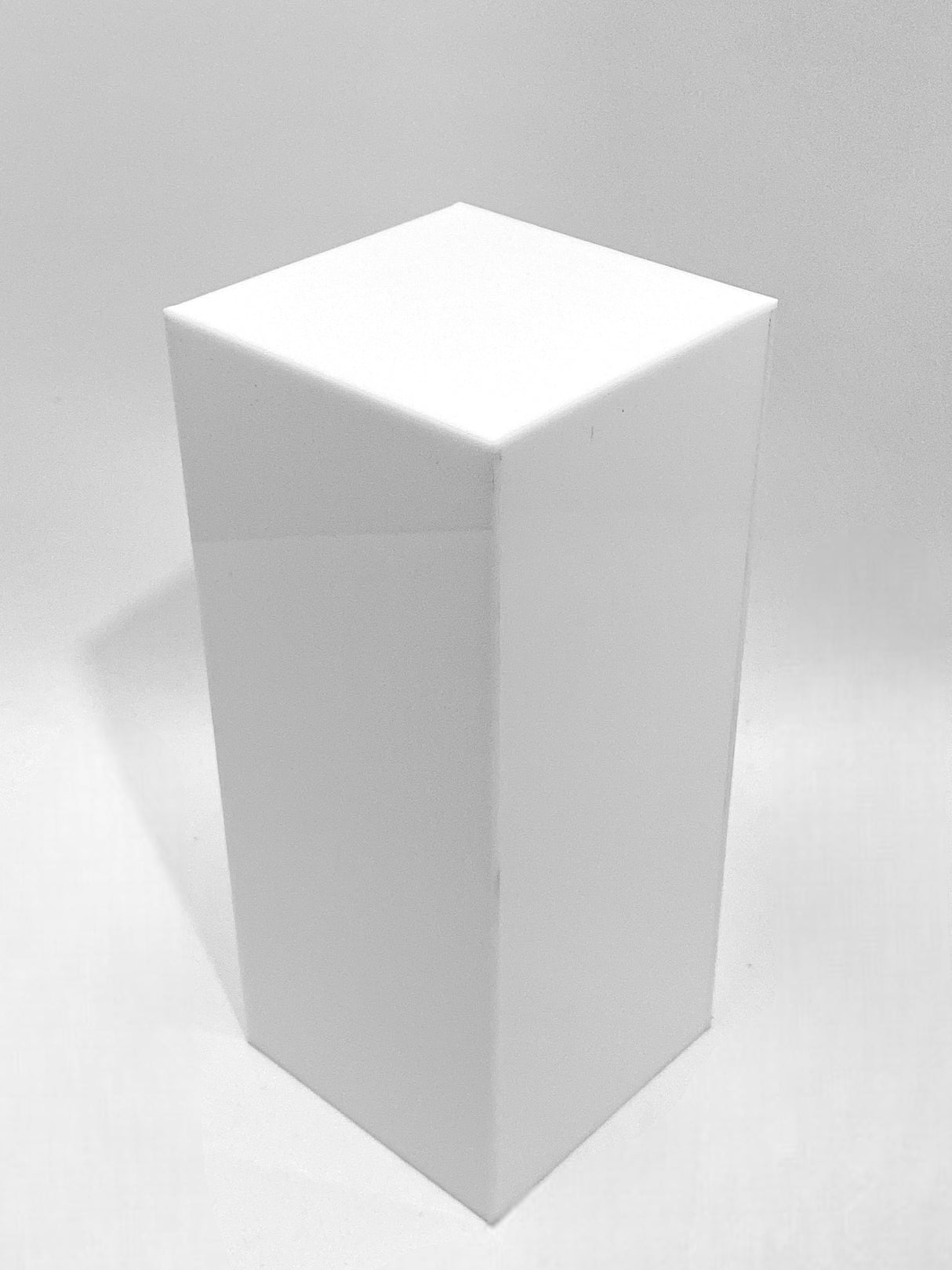 12" x 12" x 30" - White Acrylic Pedestal