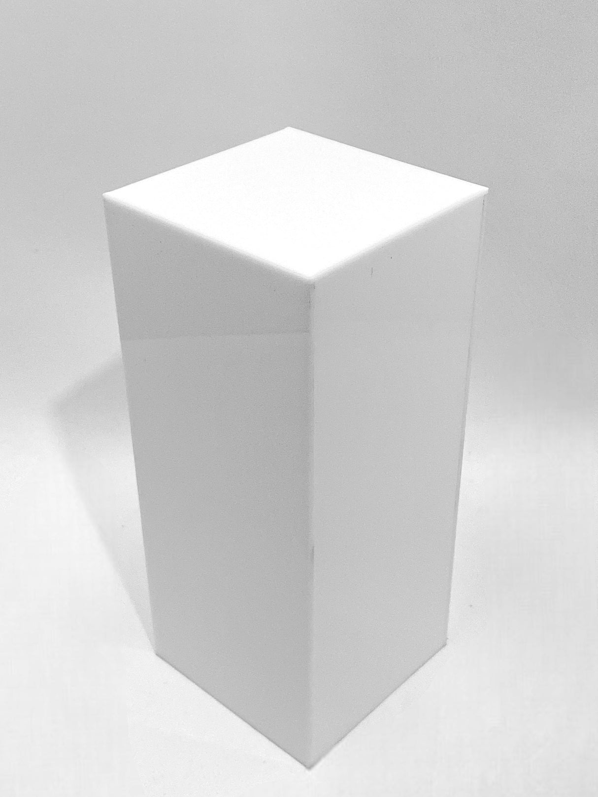 12" x 12" x 42" - White Acrylic Pedestal